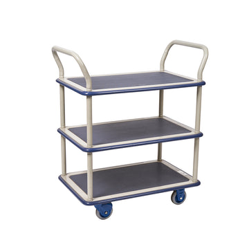 Prestar etagewagen met 2 duwbeugels 3 legborden