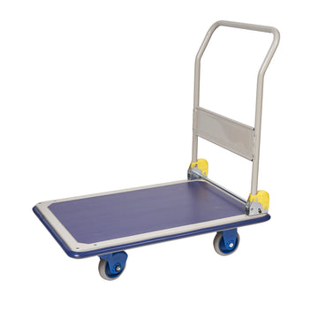 Prestar NF-301-OP Professionele Plateauwagen – 300 kg – Inklapbare duwbeugel – Stil en robuust