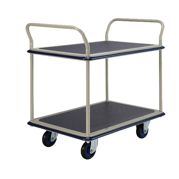 Prestar Etagewagen voorzien van 2 plateaus en 2 handgrepen Max 300 kg